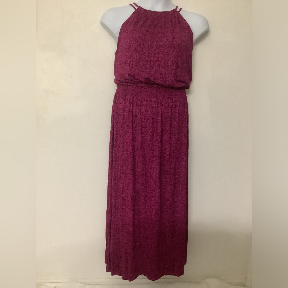 NWT Apt. 9. Static Pink and Black, Sleeveless Maxi Dress